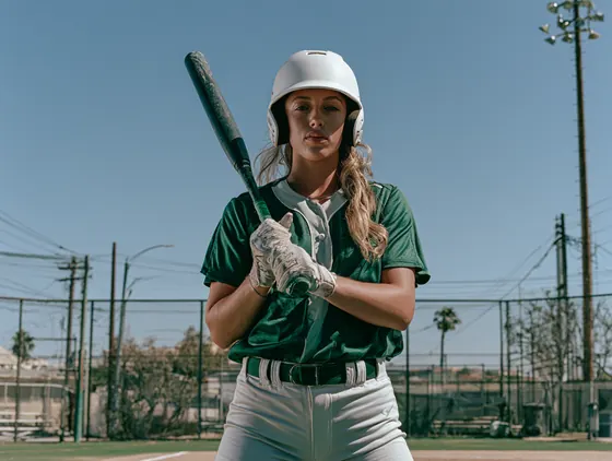 College softball player